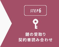 鍵の受取り 契約書読み合わせ